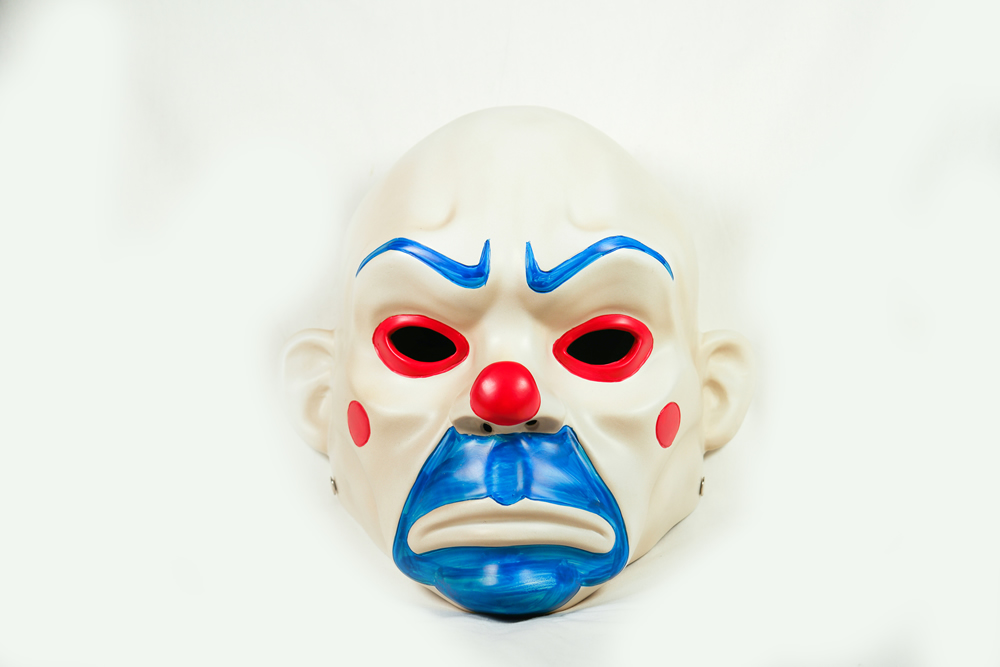 Scary Clown Bank Robber Mask - £55.99 - Dragon Reborn