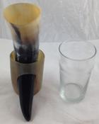 Large Drinking Horn with Stand
