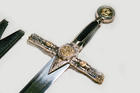 Masonic Sword with Pentagram in Black Velvet