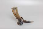 Viking Runes Horn with Natural Horn Table Stand