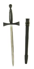 Masonic Dagger in Black with Black Fittings