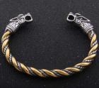 Viking Bracelet Silver/Gold in Viking Pouch