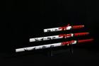 White with Red Handle and Black Writing 3 set