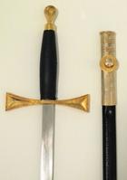 Masonic Sword with Gold Fittings