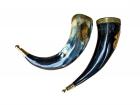 Direwolf Wolf Drinking Horn with Horn Stand