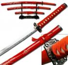Red Set of 3 with Dragon (Carbon Steel Blade)